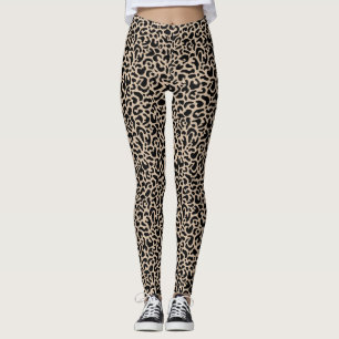 Legging Impressão em animais leopardo