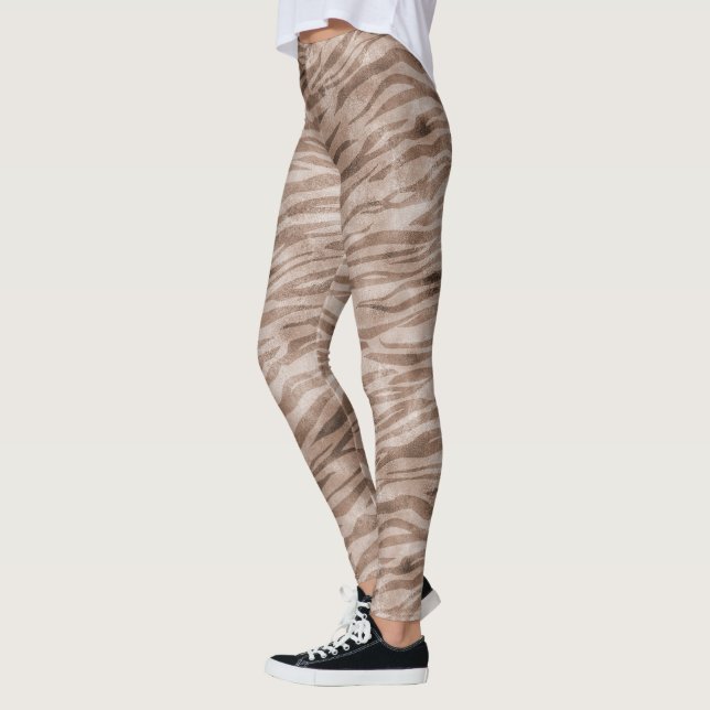 Legging Impressão em Zebra Castanha (Esquerda)