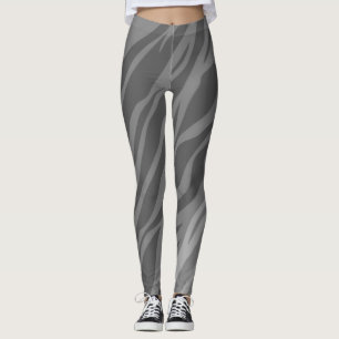 Legging Impressão em Zebra Preta e Branca