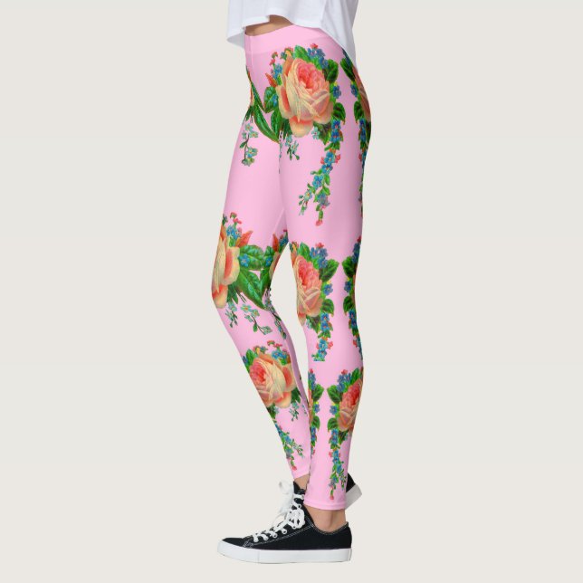Legging Impressão floral vitoriano (Esquerda)