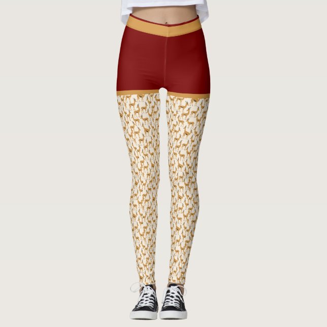 LEGGING "IMPRESSÃO GAZELLE" - PERNAS DE ATIVEWEAR (Frente)