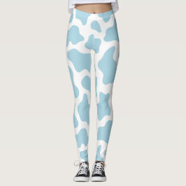 Legging impressão kawaii azul pastel
