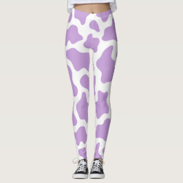 Legging impressão kawaii púrpura pastel