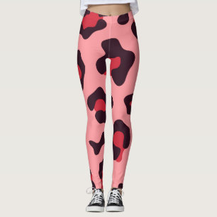 Legging Impressão Leopardo Rosa