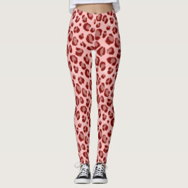 Legging Impressão Leopardo Rosa