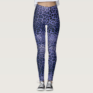 Legging Impressão Leopardo Roxo