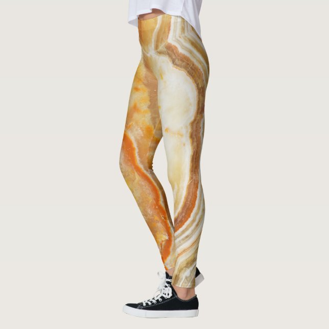 Legging Impressão Marble Brown & Beige (Esquerda)