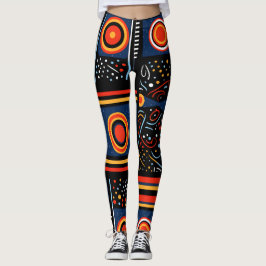 Legging Impressão moderno africano