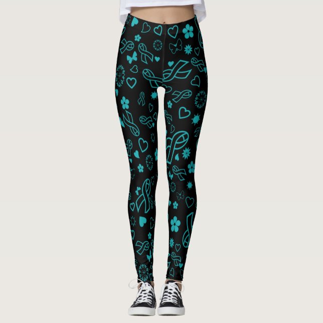 Legging Impressão Múltipla de Fita Teal...TN (Frente)
