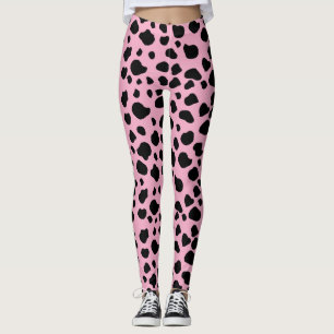 Legging Impressão, Padrão De Vaca, Pontos De Vaca, Vaca Ro