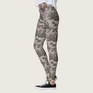 Legging Impressão preto & branco de Toile