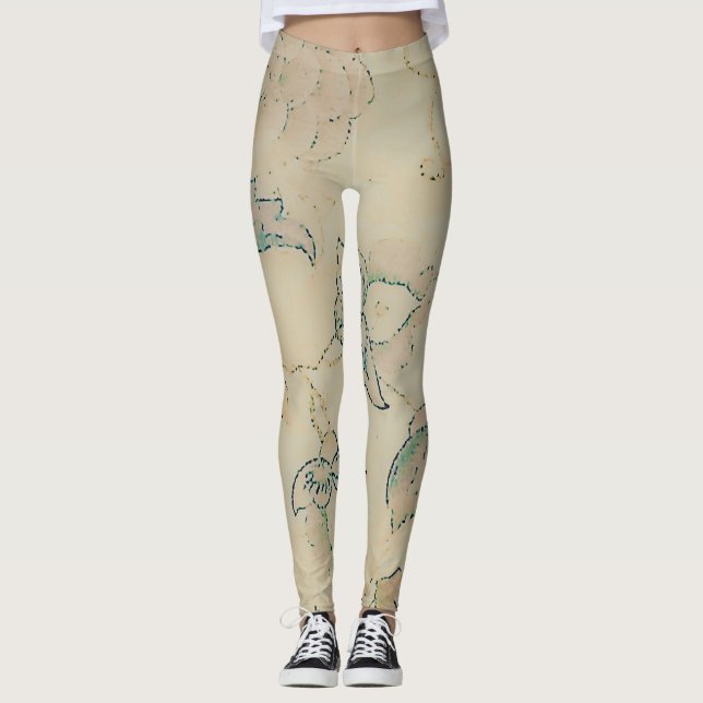 Legging Impressão Prizzy - Tan único do deserto (Frente)
