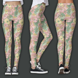 Legging Impressão Retro | Floral Aquarela