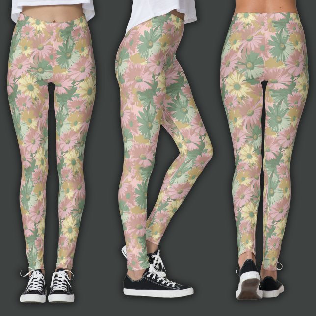 Legging Impressão Retro | Floral Aquarela (Criador carregado)