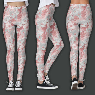 Legging Impressão Retro Floral Aquarela