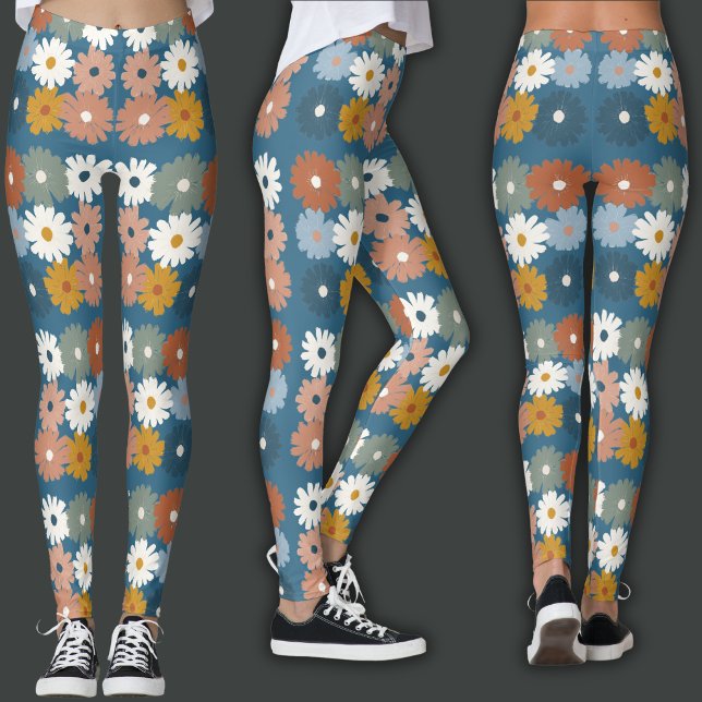 Legging Impressão Retro | Floral Pastel (Criador carregado)