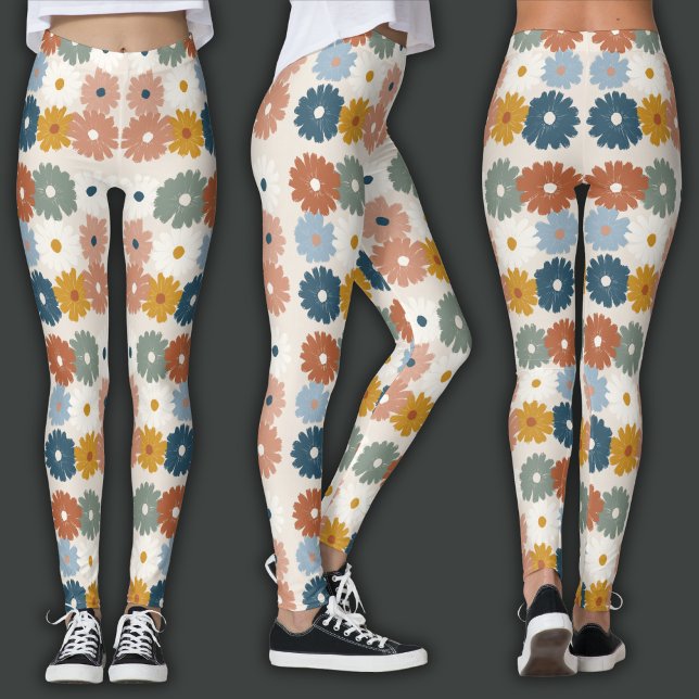 Legging Impressão Retro | Floral Pastel (Criador carregado)