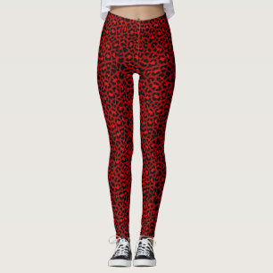 Legging Impressão Rockabilly do leopardo de Psychobilly d