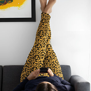 Legging Impressão Safari, um Leopardo Exótico