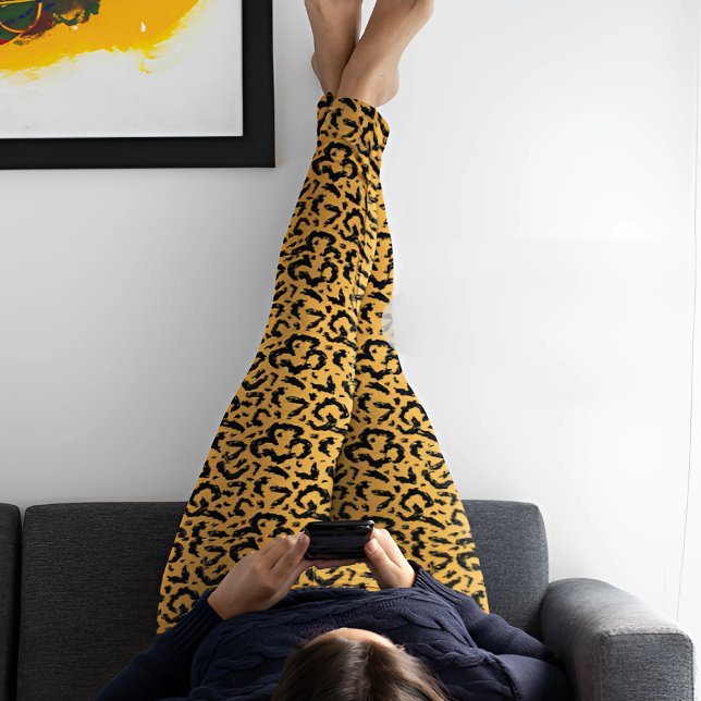 Legging Impressão Safari, um Leopardo Exótico (Criador carregado)