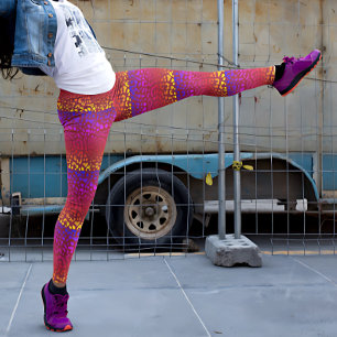 Legging Impressão Safari, um pastel elétrico