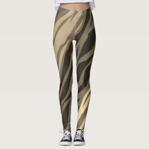 Legging Impressão Sepia Zebra
