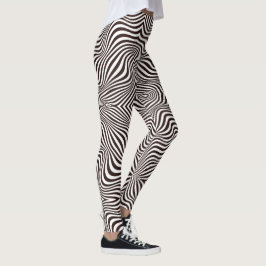 Legging impressão zebra branca e negra