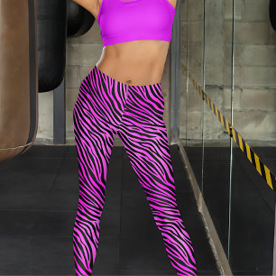Legging Impressão Zebra Roxa