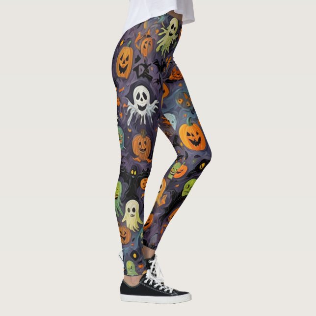 Legging Impressionismo Derretendo Design Fantasma (Direita)