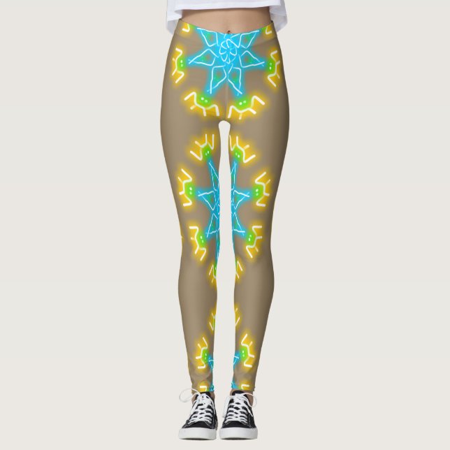 Legging Impressões Caleidoscópio (Frente)