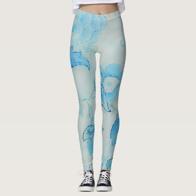 Legging Impressões Prizzy - Azul Teal Único (Frente)
