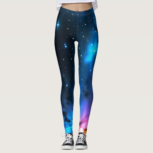 Legging Incêndios Celestiais de Estrelas (Frente)