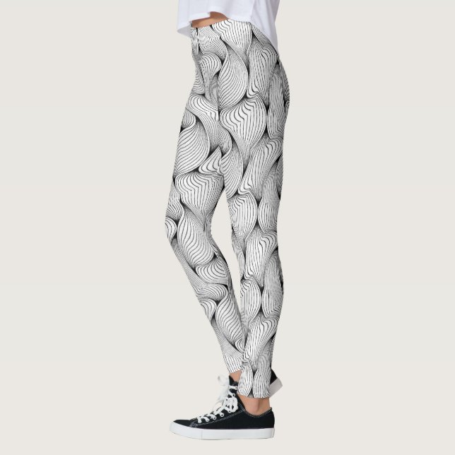 Legging Incrível Divertimento Olho Preto entrelaçado (Esquerda)