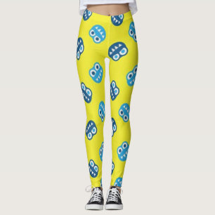 Legging Insetos Azuis Engraçados