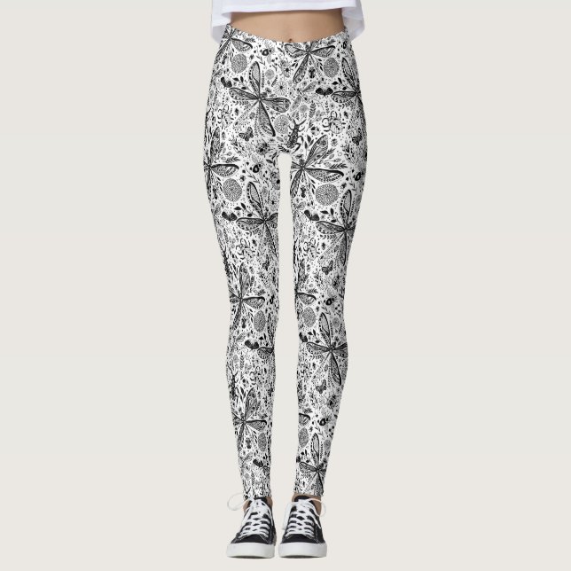 Legging Insetos de porta em azul escuro (Frente)