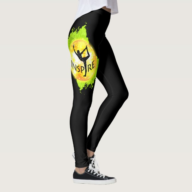 Legging Inspire o estilo da ioga (Direita)