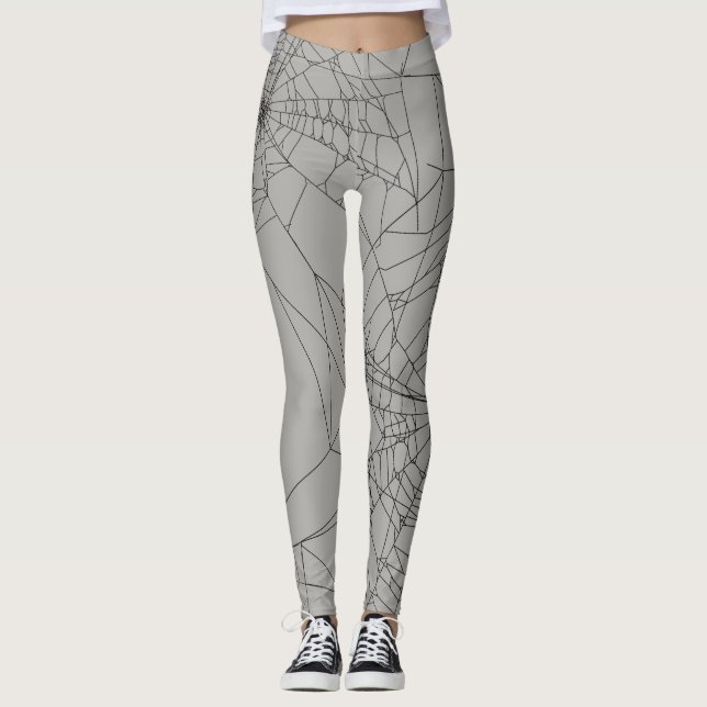 Legging Ioga da Web de aranha (Frente)