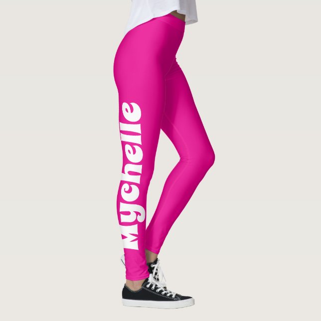 Legging Ioga e pilates personalizados retrorrosados (Direita)