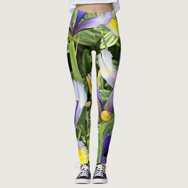 Legging Íris Amarelos e roxos (Frente)