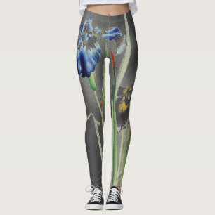 Legging ÍRIS do IMPRESSÃO do JAPONÊS em caneleiras