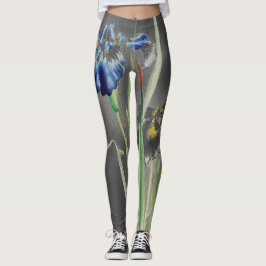 LEGGING IRIS IMPRESSÃO JAPONÊS EM CINZAS