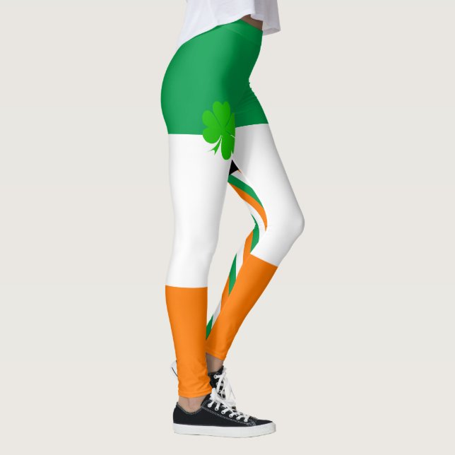 Legging Irlanda e Shamrock, Irish Flag e moda / esportes (Direita)