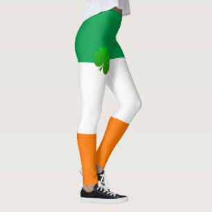 Legging Irlanda e Shamrock, Irish Flag e moda / esportes