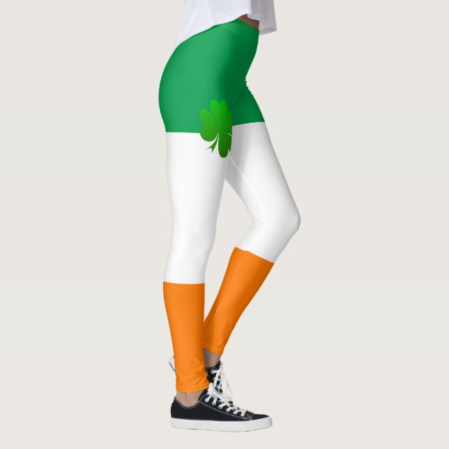 Legging Irlanda e Shamrock, Irish Flag e moda / esportes (Direita)