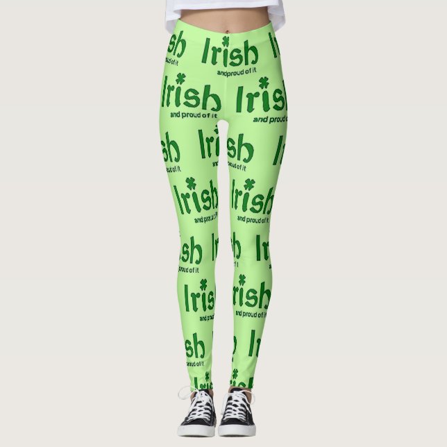 Legging Irlandês E Orgulhoso (Frente)