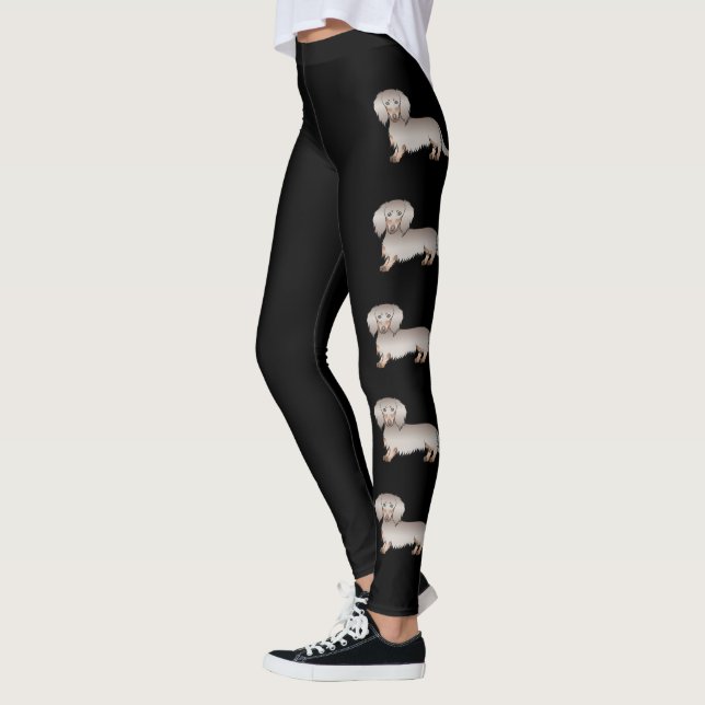 Legging Isabella E Tan Long Hair Cachorro Cartoon Dachshun (Esquerda)