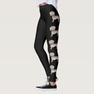 Legging Isabella E Tan Short Hair Dachshund Cartoon Cães