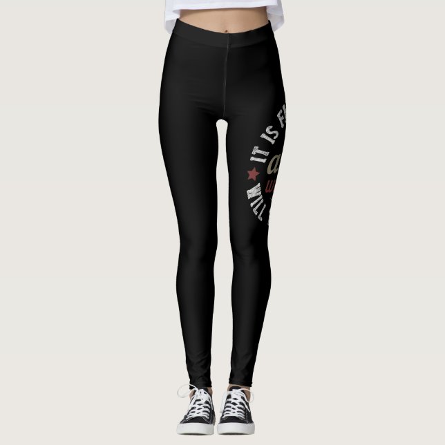 Legging It is fatal to enter a war without the will to win (Frente)