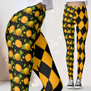 Legging Jack de abóbora do Halloween