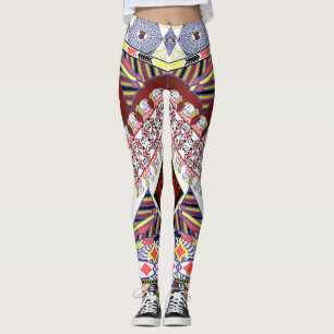 Legging Jack do abstrato dos cartões de jogo do rei Rainha